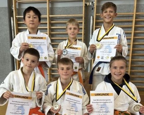 TSB-Judoka glänzen in Horb: Zwei Mal Gold, drei Mal Silber